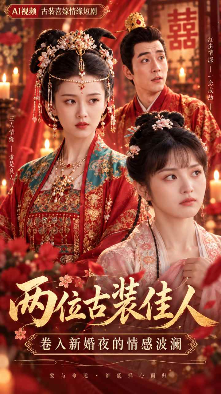 兩位古裝佳人捲入新婚夜的情感波瀾