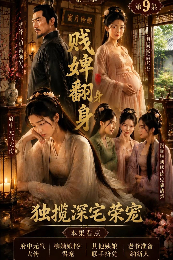 Плакат для 贱婢翻身，独揽深宅荣宠【AI色情短剧】第九集