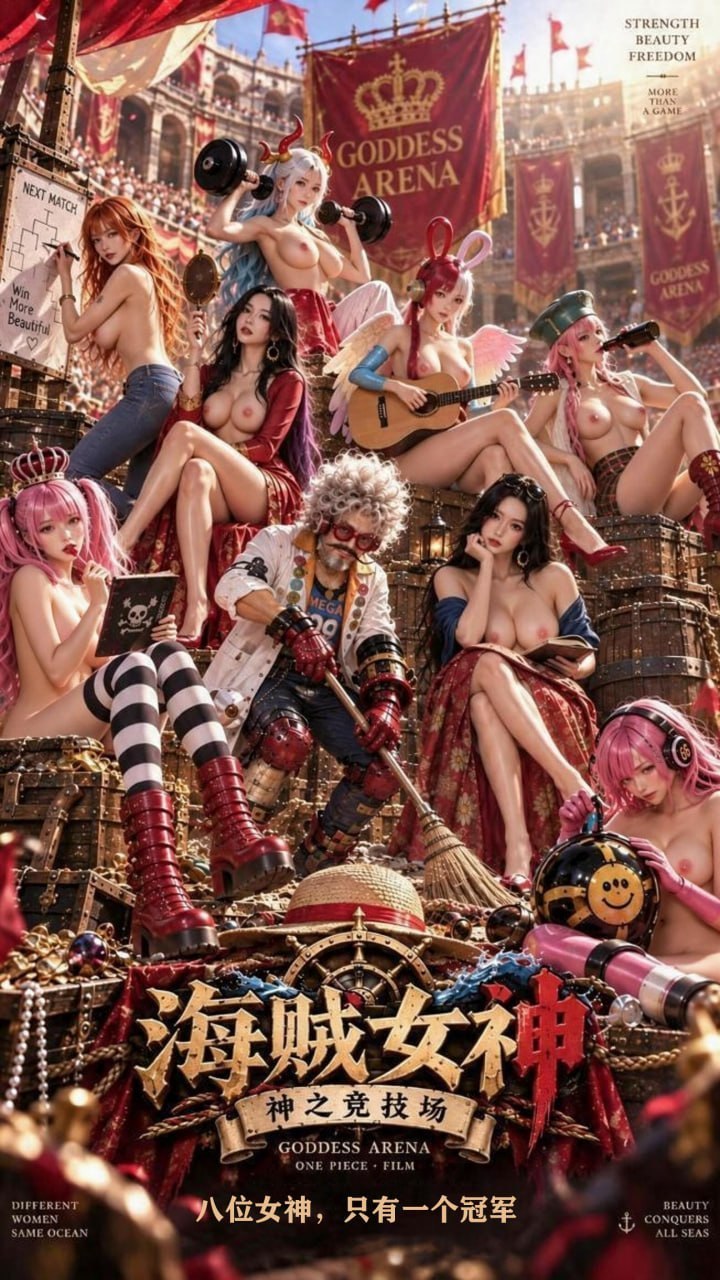 AI成人短剧 海贼女神：神之竞技场 第1集 娜美对阵佩罗娜开启残酷擂台争夺战
