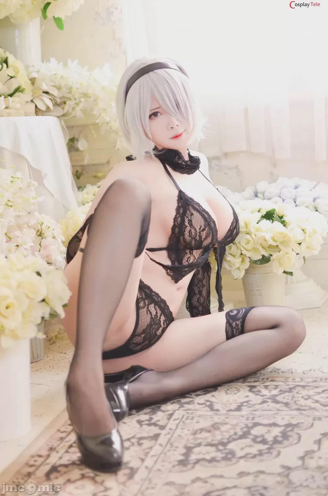 KaYa Huang cosplay 2B Swinsuit - Nier Automata 第1话, страница 8
