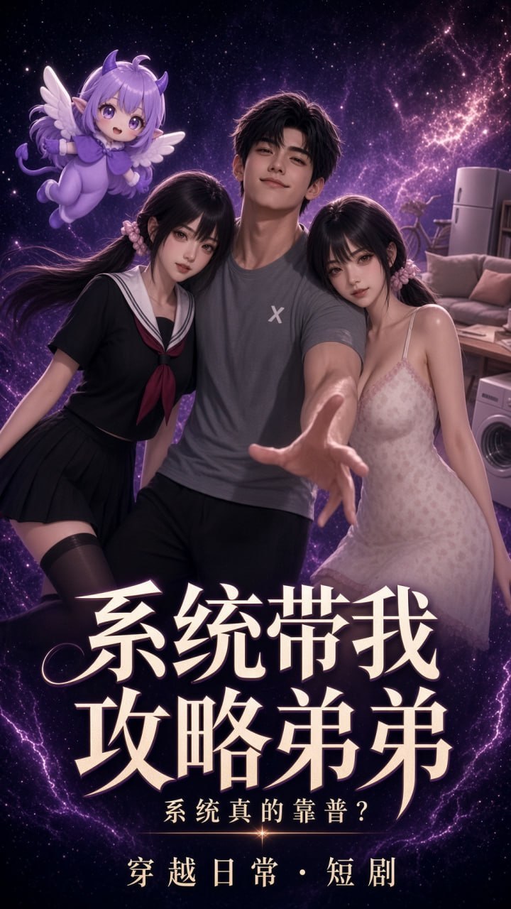 AI成人短剧 系统带我攻略弟弟 8-10集 姐姐为完成任务不惜代价与亲弟弟陷入肉欲纠缠