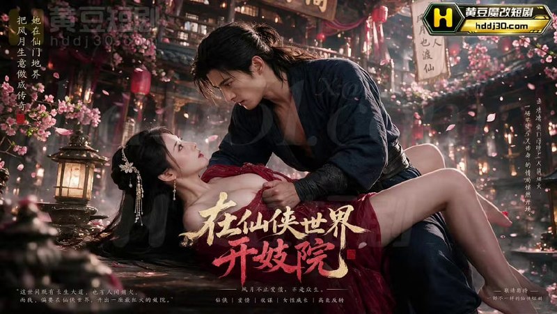 AI成人短剧 在仙侠世界开妓院 2-3集 不同世界欲望馆中肉欲释放