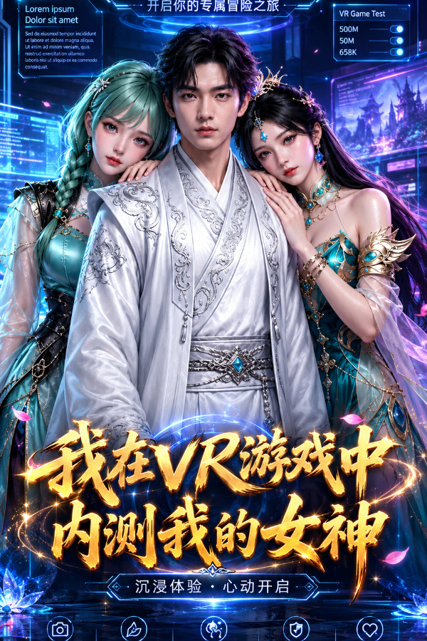 Плакат для 我在VR内测我的女神