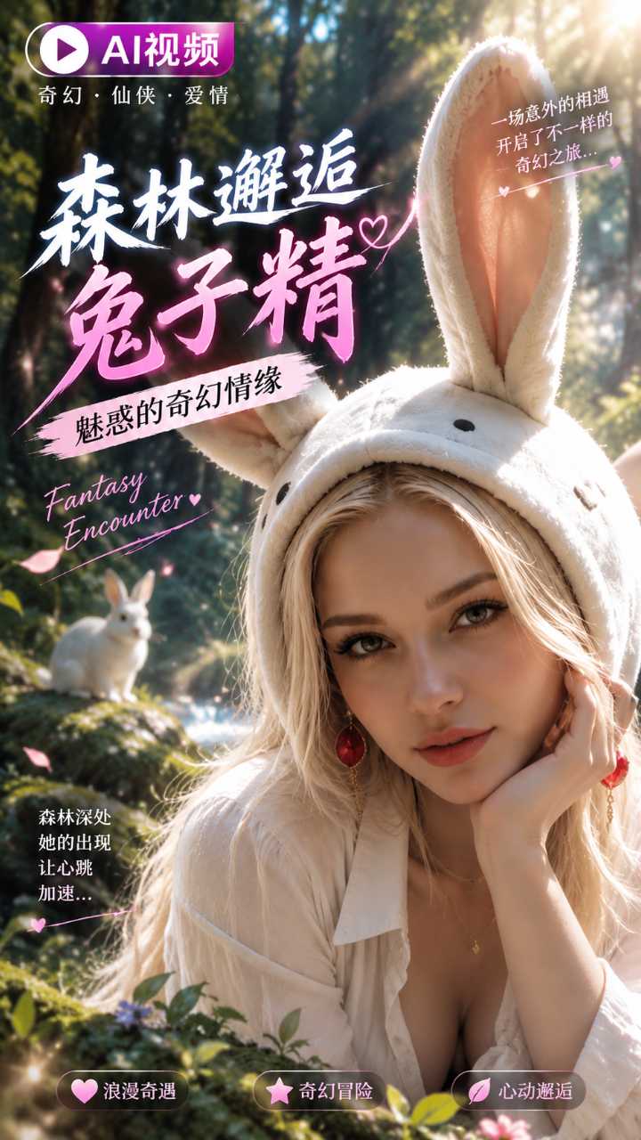 在森林里和性感兔子精疯狂做爱 포스터