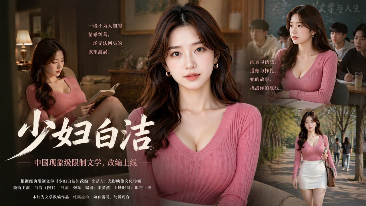 AI成人短剧 少妇白洁 第28集 校园教师白老师陷入多重情感漩涡走向欲望深渊