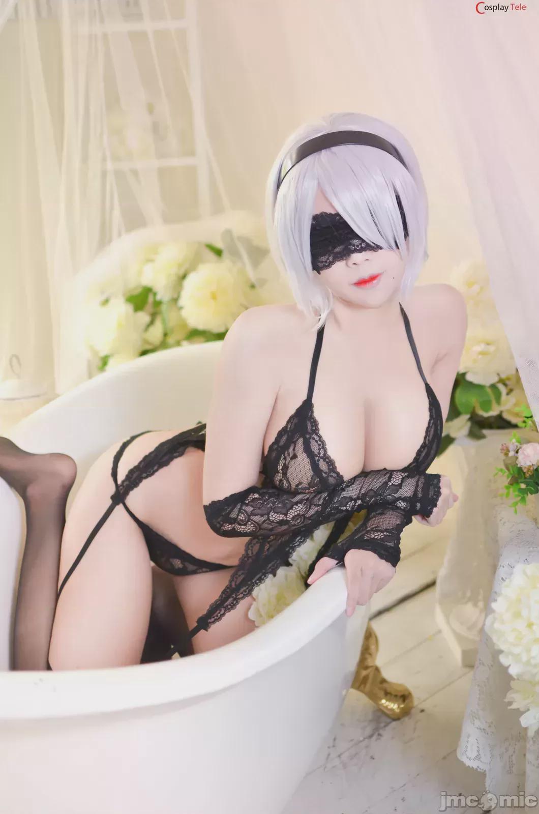 KaYa Huang cosplay 2B Swinsuit - Nier Automata 第1话, страница 1