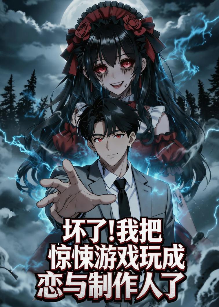 Áp phích cho 坏了！我把惊悚游戏玩成恋与制作人了