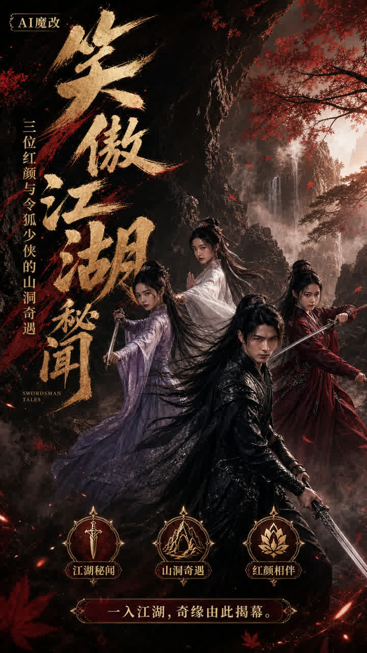 笑傲江湖秘闻三位红颜与令狐少侠的山洞奇遇