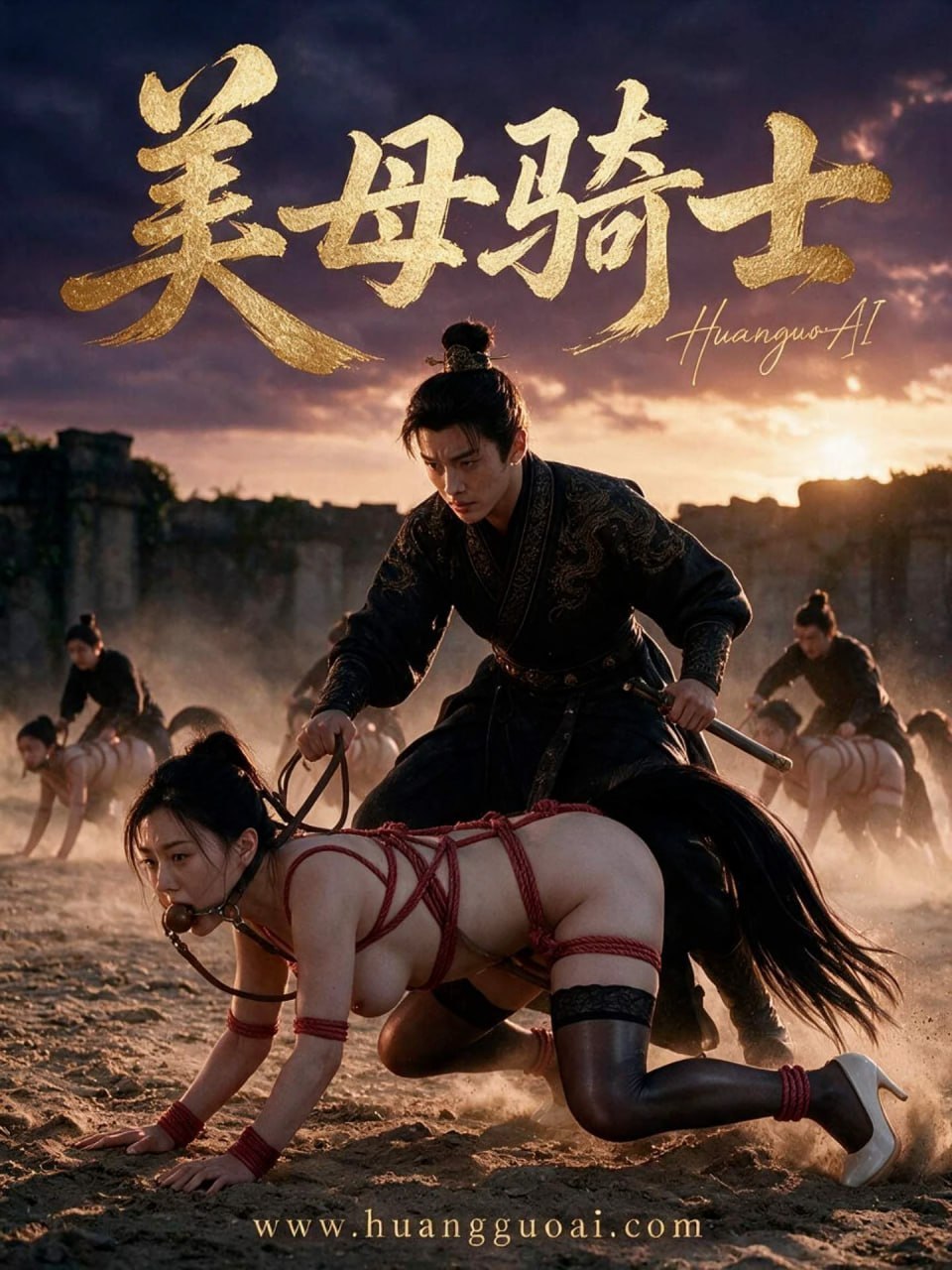 AI成人短剧 美母骑士 第1集 长青成年礼夜闯内堂强占婉清阿姨并带走匈奴女骑