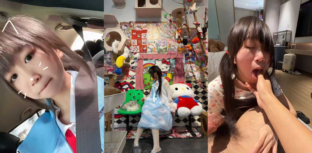 大一学妹软萌双马尾女友 洛双宁 洛丽塔日常足交口交后入骑乘内射！
