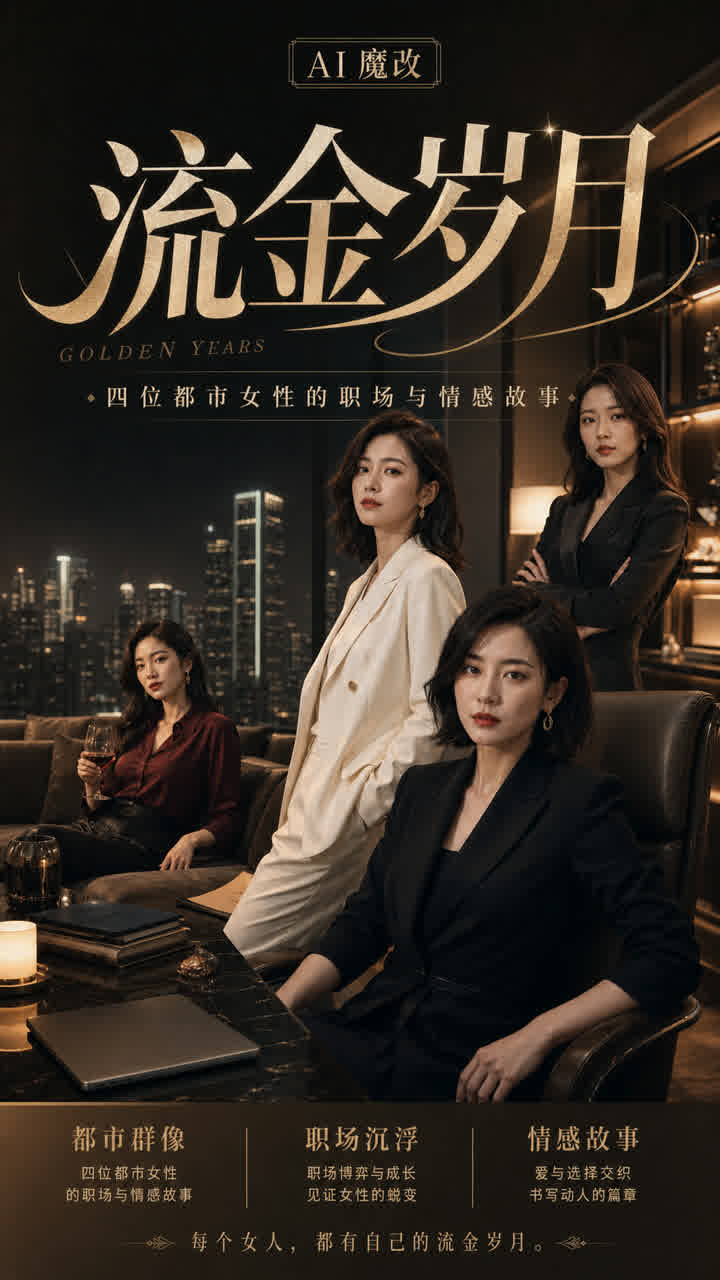 流金岁月四位都市女性的职场与情感故事 のポスター
