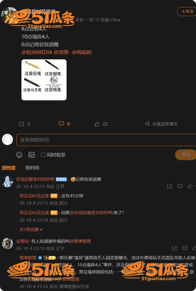 落池F4 官宣即塌房相关图片3