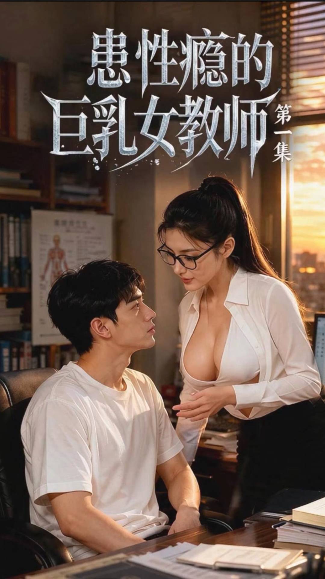 患性瘾的巨乳女教师 EP-1 的封面