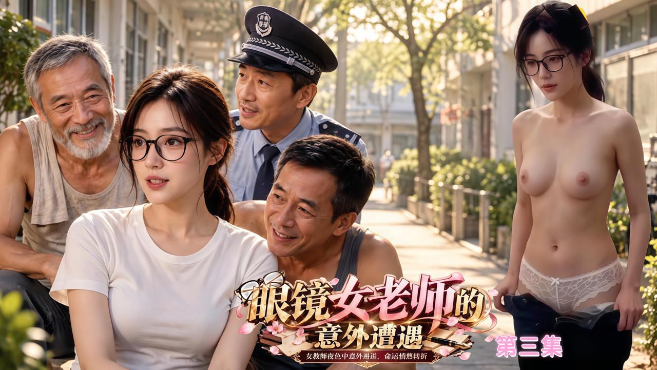 Poster for 《眼镜女老师的意外遭遇》第三集 女教师夜色中意外邂逅，命运悄然转折