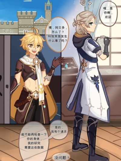โปสเตอร์สำหรับ [Vyjalanas]身体检查_Body_Exam_(Genshin_Impact)