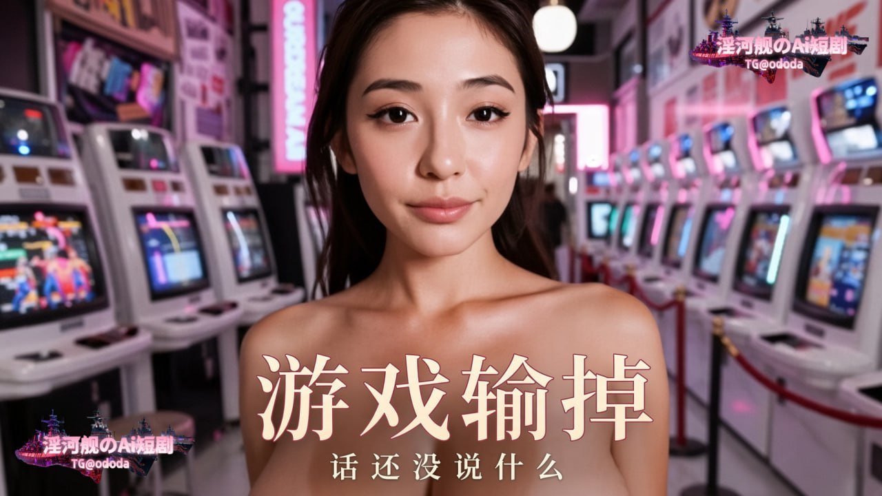 AI成人短剧 游戏输掉 第1集 街机厅辣妹输掉比赛后用身体讨好玩家
