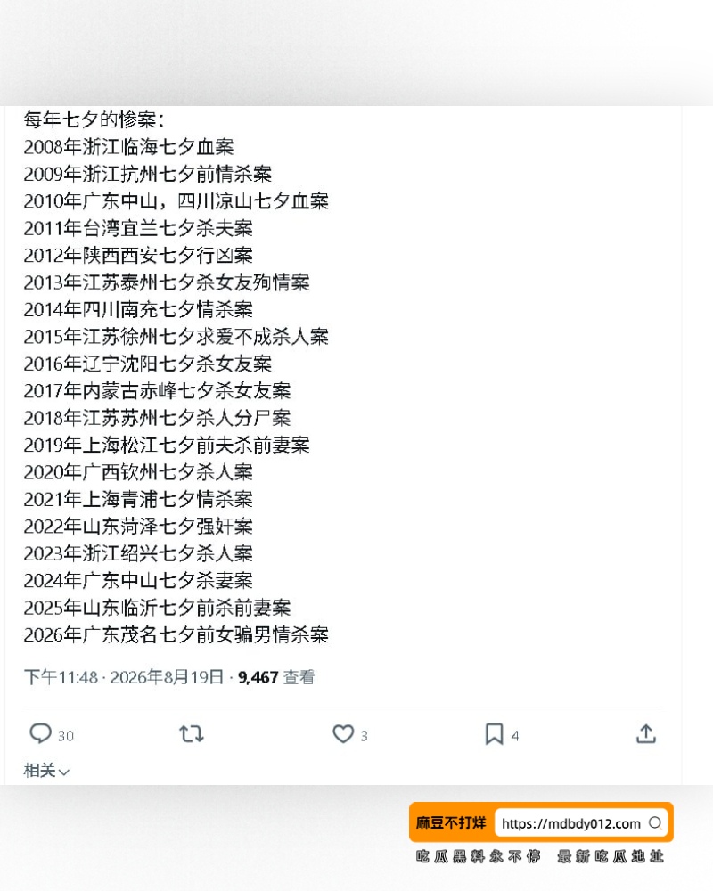 七夕前情杀案引发热议 (12)