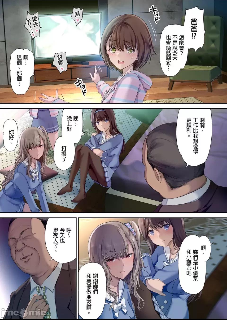 和朋友在寢室內盡情玩耍(1) [規制当局 (リヒャルト・バフマン)] パパの寝室は娘友達のたまり場 (1) [無修正] [DL版] 第1话, страница 6